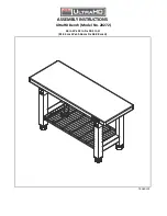 Seville Classics UltraHD Bench Assembly Instructions Manual preview