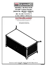 Seville Classics UltraHD UltraGuard WEB347 Assembly Instructions Manual preview