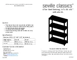 Preview for 1 page of Seville Classics WEB718 Quick Manual