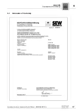 Предварительный просмотр 37 страницы SEW-Eurodrive DRE 315 Operating Instructions Manual