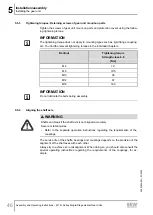 Предварительный просмотр 46 страницы SEW-Eurodrive M1 N Series Assembly And Operating Instructions Manual