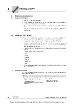 Предварительный просмотр 16 страницы SEW-Eurodrive MOVI-SWITCH 1EM Series Operating Instructions Manual