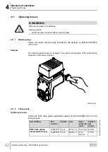 Предварительный просмотр 62 страницы SEW-Eurodrive Movigear Performance MGF**-DFC-C Series Operating Instructions Manual