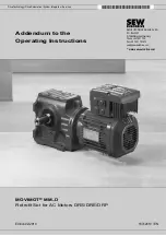 SEW-Eurodrive Movimot MM03D Series Operating Instructions Manual preview