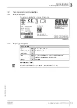 Предварительный просмотр 13 страницы SEW-Eurodrive OPT11D-150-0 Operating Instructions Manual