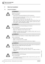 Предварительный просмотр 24 страницы SEW-Eurodrive PSH CM2H Series Operating Instructions Manual