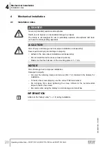 Preview for 20 page of SEW-Eurodrive WOP11D-100-0 Operating Instructions Manual