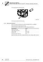 Preview for 52 page of SEW movigear sni-b Operating Instructions Manual