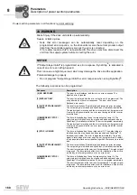 Preview for 168 page of SEW movigear sni-b Operating Instructions Manual