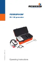 sewerin FERROPHON FG 150 Operating Instructions Manual preview