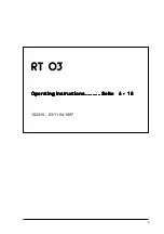 Preview for 5 page of sewerin RT 03 Operating Instructions Manual