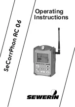 Preview for 1 page of sewerin SeCorrPhon AC 06 Operating Instructions Manual