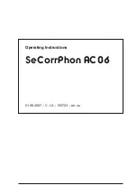 Preview for 5 page of sewerin SeCorrPhon AC 06 Operating Instructions Manual