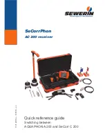 sewerin SeCorrPhon AC 200 Quick Reference Manual preview