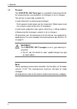 Preview for 9 page of sewerin VARIOTEC 460 Tracergas Operating Instructions Manual