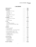 Preview for 2 page of Sewha si 4500 Operation Manual