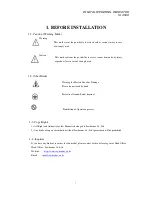 Preview for 3 page of Sewha si 4500 Operation Manual