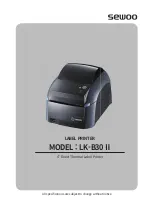 Предварительный просмотр 2 страницы SEWOO LK-B30 II Manual