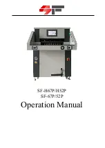 Preview for 1 page of SF SF-52P Operation Manual