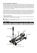 Preview for 2 page of SFA American Lifting AL2300 Operating Instructions & Parts Manual