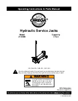 SFA OMEGA 21030B Operating Instructions & Parts Manual preview