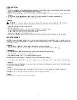 Preview for 4 page of SFA OMEGA 21030B Operating Instructions & Parts Manual