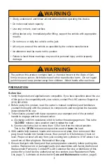 Preview for 3 page of SFA Pro-Lift F-2315PE Operating Instructions & Parts Manual