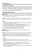 Preview for 4 page of SFA Pro-Lift F-2315PE Operating Instructions & Parts Manual