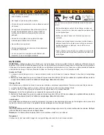 Preview for 10 page of SFA Pro-Lift G-4030 Operating Instructions & Parts Manual