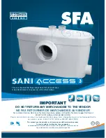 SFA SaniAccess 3 Manual preview