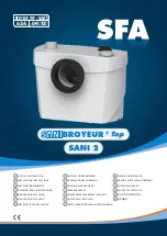 Preview for 1 page of SFA SANIBROYER Top Installation Instructions Manual