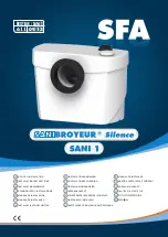 SFA SANIBROYEUR Silence SANI 1 Installation Instructions preview