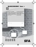 SFA SANICONDENS deco Plus Operating & Installation Manual предпросмотр