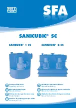 SFA SANICUBIC 1 SC Series Operating Instructions Manual preview