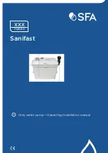 SFA Sanifast ZH190 Operating & Installation Manual preview