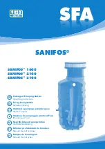 SFA SANIFOS 1600 Operating Instructions Manual preview