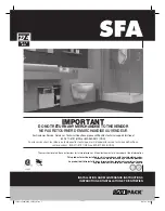 SFA SANIPACK P30 Installation And Maintenance Instructions Manual preview