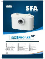 SFA SANIPRO XR UP Installation Instructions Manual preview