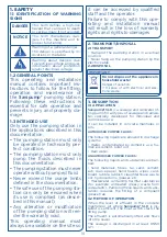 Preview for 10 page of SFA Sanipump SLD 700 S Operating & Installation Manual