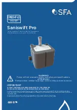 Preview for 1 page of SFA Saniswift Pro Manual