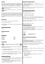 Preview for 20 page of SFA Watermatic VD120 Installation Manual