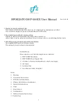 SFORZATO DSP-030EX User Manual preview