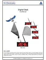 Preview for 1 page of SG Electronics SGCLK046 User Manual