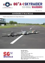 SG Models LEGEND HOBBY 86 A-I SKYRAIDER 35-60cc WARBIRD Assembly Manual preview