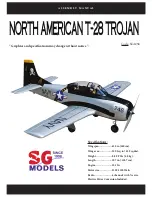 SG Models NORTH AMERICAN T-28 TROJAN Assembly Manual preview