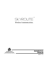 SG Security Communications SKYROUTE Installation Manual preview