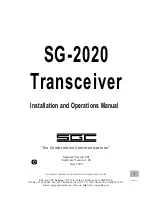 Preview for 3 page of SGC SG-2020 TEST DOCUMENT Installation And Operation Manual