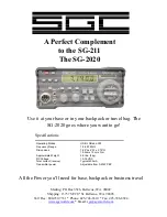 Preview for 50 page of SGC Smartuner SG-211 Operating Manual