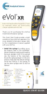 Preview for 1 page of SGE eVol xr Quick Start Manual