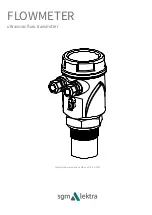 Preview for 1 page of SGM LEKTRA FLOWMETER Manual